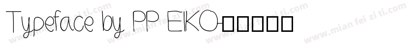 Typeface by PP EIKO字体转换